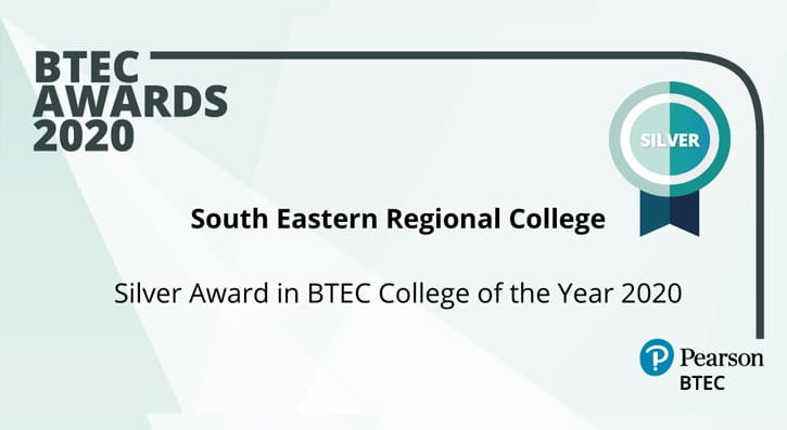 SERC Silver Award for btec college of the year 2020